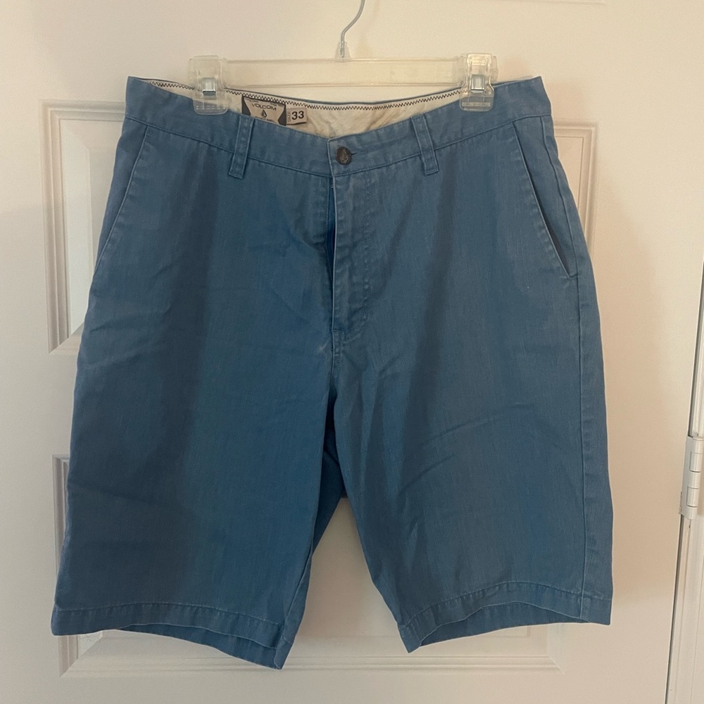Men’s Blue Volcom Frickin Chino Shorts